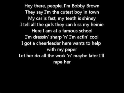 frank zappa bobby brown lyrics